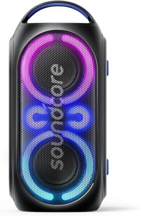 Soundcore 120W Portable Speaker with PartyCast, Light Show, IPX4, 16H Playtime