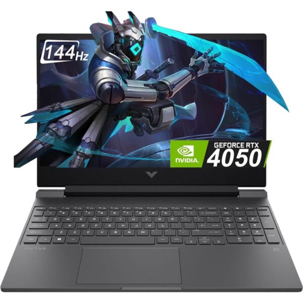 HP Victus 15-fa2701wm Gaming Laptop, 15.6" FHD IPS 144Hz Display, Intel Core i5-13420H CPU, 16GB RAM, 512GB SSD, NVIDIA GeForce RTX 4050 6GB GPU, English Keyboard, Win11, 