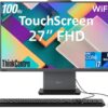 Lenovo ThinkCentre Neo 50a Gen 5 Business All-in-One 27" 100Hz Touchscreen FHD Display (Intel i7-13620H, 16GB DDR5, 512GB SSD, WiFi 6, Webcam, Win11P) w/DKZ USB Port Expander, Keyboard, & Mouse