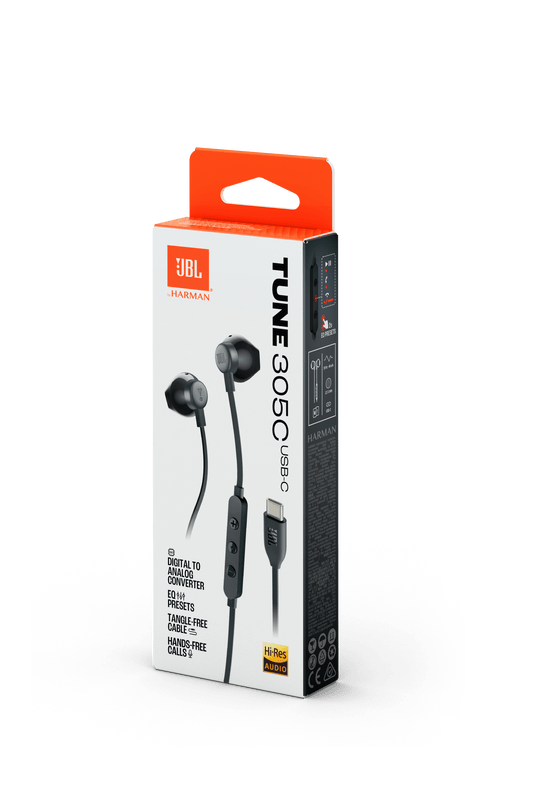 JBL Tune 305C USB‑C earbud headphones