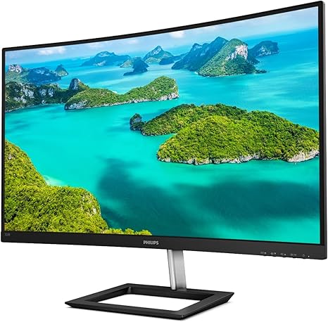 Philips 328E1CA 32" Curved Monitor, 4K UHD, 120% SRGB, Adaptive-Sync, Speakers, VESA