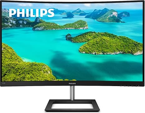 Philips 328E1CA 32" Curved Monitor, 4K UHD, 120% SRGB, Adaptive-Sync, Speakers, VESA