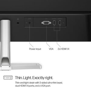 HP Series 5 27 inch FHD Monitor - 527sf, 27inch(68.6 cm),FHD(1920 x 1080),300 nits,Anti-Glare, Eye