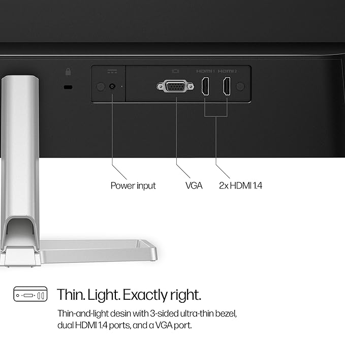HP Series 5 27 inch FHD Monitor - 527sf, 27inch(68.6 cm),FHD(1920 x 1080),300 nits,Anti-Glare, Eye