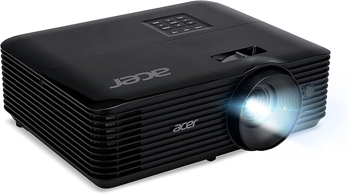 Acer X1128H DLP Projector (SVGA (800 x 600 Pixels) 4,800 ANSI Lumens 20,000:1 Contrast 3D Keystone 1x 3 Watt Speaker Black Home Cinema / Business