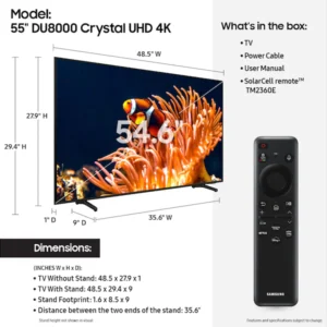 SAMSUNG 55DU8000 TV