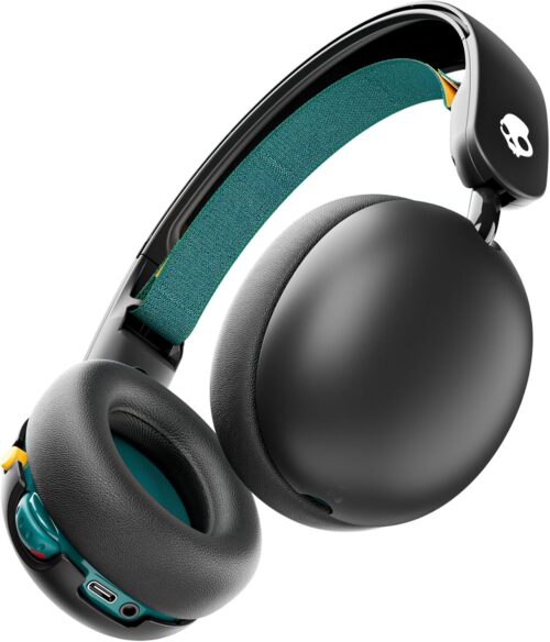 Skullcandy Grom Over-Ear Wireless Headphones for Kids, 45 Hr Battery, Volume-Limiting, Works with iPhone Android and Bluetooth Devices