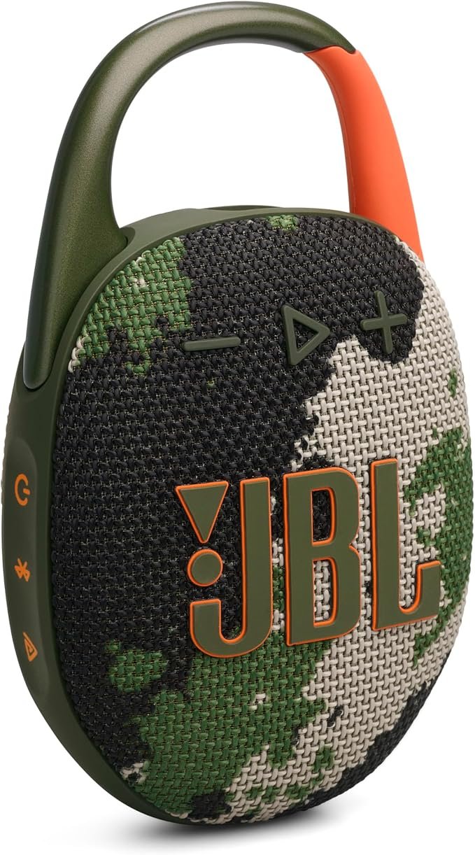 JBL Clip 5 - Ultra-Portable Waterproof Speaker - Pink Ultra-portable JBL Pro Sound, Redesigned carabiner, Up to 12 hours of playtime plus 3 hours with Playtime Boost