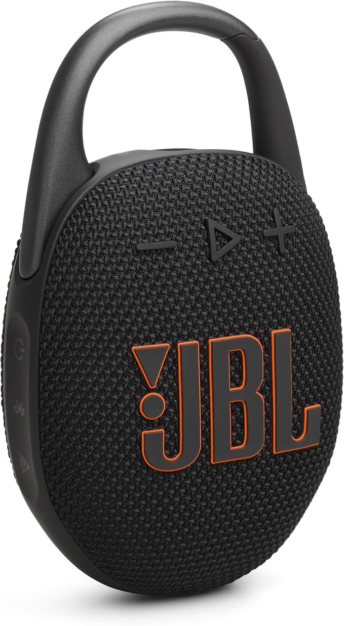JBL Clip 5 - Ultra-Portable Waterproof Speaker - Pink Ultra-portable JBL Pro Sound, Redesigned carabiner, Up to 12 hours of playtime plus 3 hours with Playtime Boost