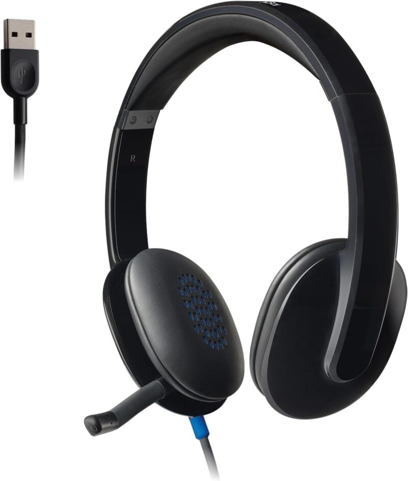 Logitech High-performance USB Headset H540 for Windows and Mac, Skype Certified