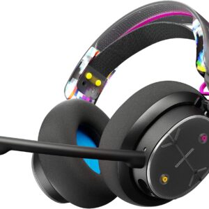 Skullcandy PLYR Multi-Platform Over-Ear Wireless Gaming Headset, Enhanced Sound Perception, 24 Hr Battery, AI Microphone, Works with Xbox PlayStation and PC