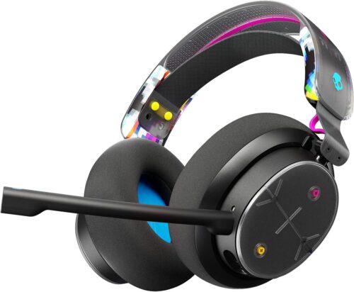 Skullcandy PLYR Multi-Platform Over-Ear Wireless Gaming Headset, Enhanced Sound Perception, 24 Hr Battery, AI Microphone, Works with Xbox PlayStation and PC