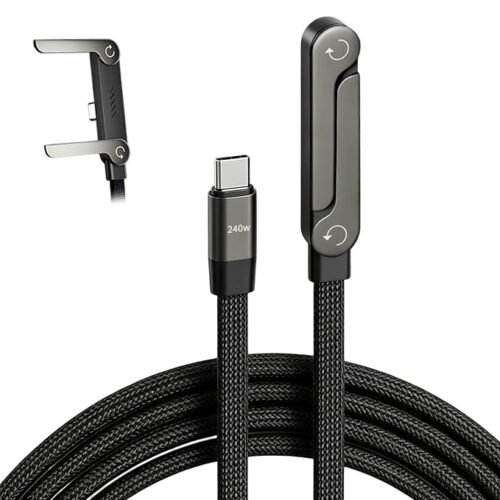 240w charger Sideways Phone Charger, 240W Fast Charging, 2-in-1 Usb C Invisible Holder Charger, 1.5m/4.9ft Length Cable With Built-in Phone Stand For Smartphones... Size:240W C-C
