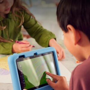 Amazon Fire 7 Kids tablet, ages 3-7 kids tablet. Includes ad-free and exclusive content, easy parental controls, 10-hr battery...