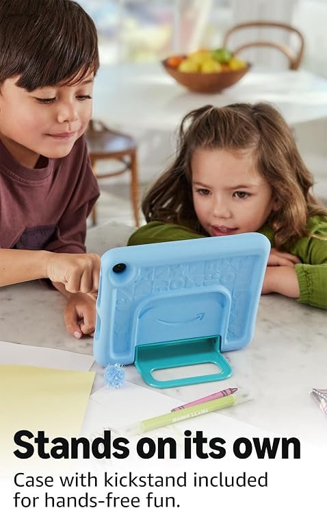 Amazon Fire 7 Kids tablet, ages 3-7 kids tablet. Includes ad-free and exclusive content, easy parental controls, 10-hr battery...