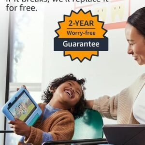 Amazon Fire 7 Kids tablet, ages 3-7 kids tablet. Includes ad-free and exclusive content, easy parental controls, 10-hr battery...