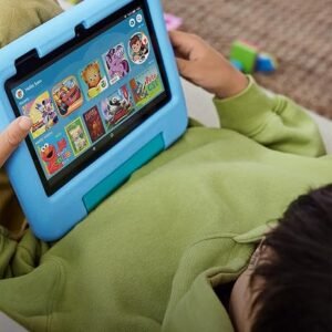 Amazon Fire 7 Kids tablet, ages 3-7 kids tablet. Includes ad-free and exclusive content, easy parental controls, 10-hr battery...