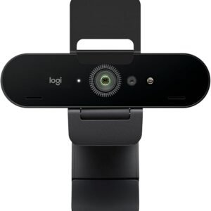 Logitech Brio Ultra 4K HD Webcam for Streaming and Meetings - Black | Ultra HD with glass lens, auto light correction, wide view, works with Windows