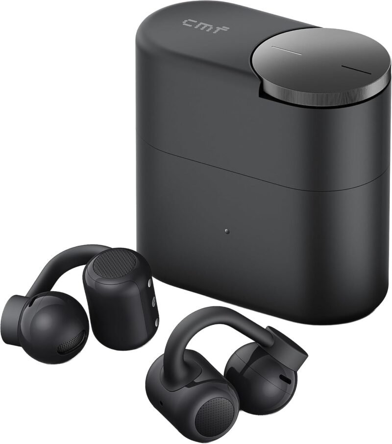 CMF Clip Pro, Hi-Res Open Ear Wireless Bluetooth Headphones, Dark Grey | Clip On Earbuds with Ultra-Lightweight Design, Comfortable Fit, Sweat Resistant, 32...