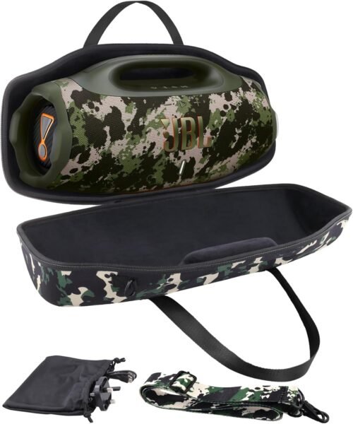 JBL Boombox 4 Portable Bluetooth Speaker, Camo |  Integrated Handle Slot,  Shoulder Strap,...