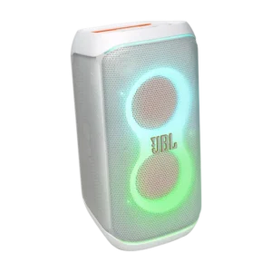 JBL PartyBox Club 120 fills the air with Powerful JBL Pro Sound while an adaptive lightshow syncs to your beat. A foldable handle makes the PartyBox Club 120 easy to take with you anywhere, delivering up to 12 hours of playtime and the splash-proof construction means it won't be troubled by a little rain