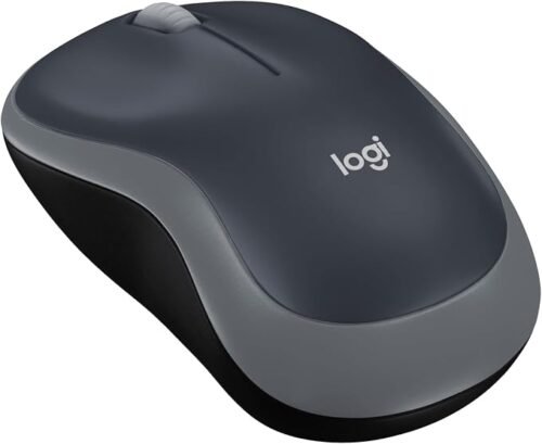 Logitech M185 Compact Ambidextrous 2.4 GHz Wireless Mouse - Swift Grey