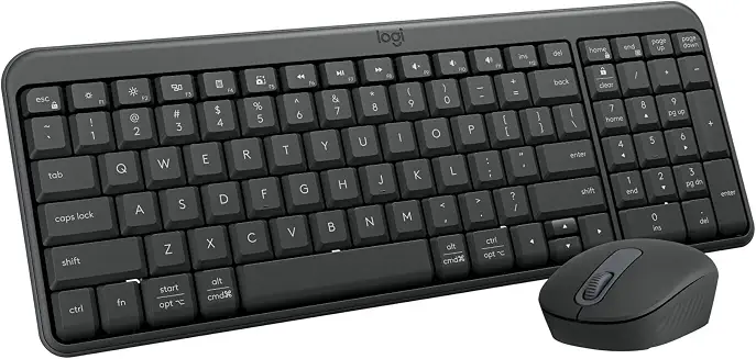 Logitech MK220 Compact Wireless Keyboard and Mouse Combo for Windows | 2.4 GHz LOGITECH MK220Wireless KEYBOARD with USB-Receiver, 24 Month Battery, Compatible with PC, Laptop,...