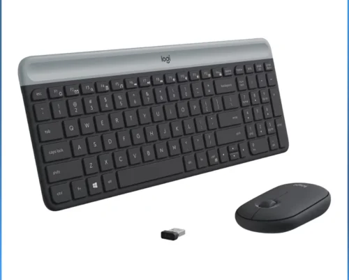 SLIM COMBO LOGITECH SLIM COMBO MK470,Logitech MK470 Slim Wireless Combo Compact Keyboard and Mouse - Graphite | Compact low-profile quiet keyboard, slim ambidextrous quiet mouse, ultra-thin