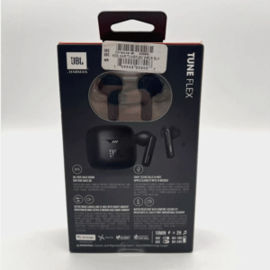 JBL Tune Flex - True Wireless Noise Cancelling Earbuds (White), Small JBL Pure Bass Sound, Active Noise Cancelling with Smart Ambient, 4 mics for perfect calls, Up to 32 hours of battery life