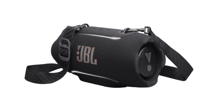 JBL JBLXTREME5BLKAM Xtreme 5 Portable Bluetooth Speaker, AI Sound Boost, Waterproof IP68, 28-Hour Playtime, Built-In Powerbank, Ambient Edge Lighting, Black