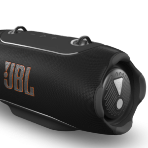 JBL JBLXTREME5BLKAM Xtreme 5 Portable Bluetooth Speaker, AI Sound Boost, Waterproof IP68, 28-Hour Playtime, Built-In Powerbank, Ambient Edge Lighting, Black