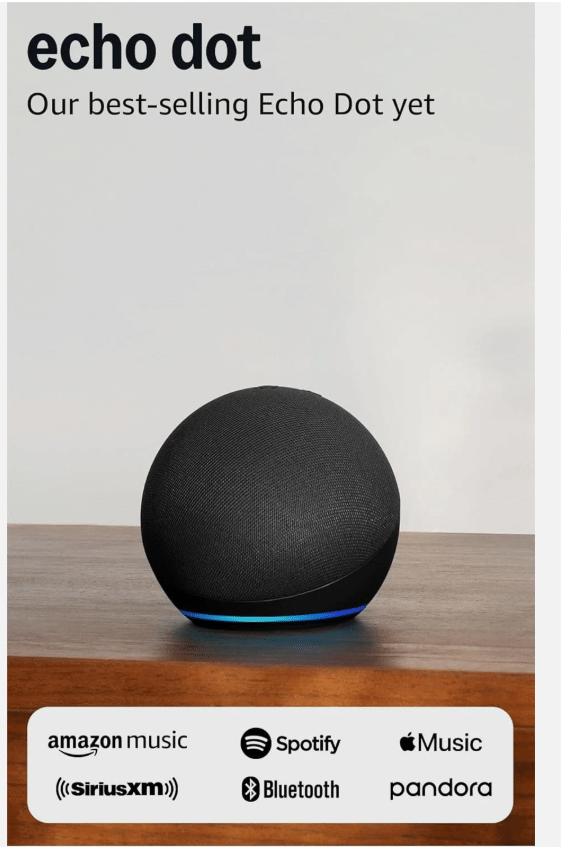 Amazon Echo Dot 5th Gen. Smart Speaker - Charcoal BLACK