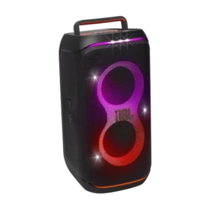 JBL PartyBox Club 120 fills the air with Powerful JBL Pro Sound while an adaptive lightshow syncs to your beat. A foldable handle makes the PartyBox Club 120 easy to take with you anywhere, delivering up to 12 hours of playtime and the splash-proof construction means it won't be troubled by a little rain