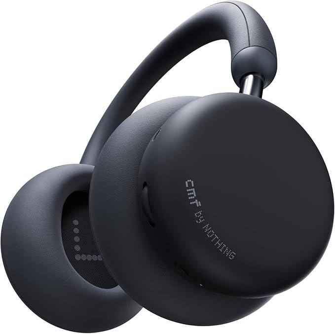 cmf headphone pro CMF BY Nothing Headphone Pro Active Noise Canceling Wireless Headphones Bluetooth 5.4 Over The Ear Headset, 50H ANC Playtime, Bass&Treble Slider, Custom EQ&Spatial Audio, Hi-Res LDAC, Dark Grey