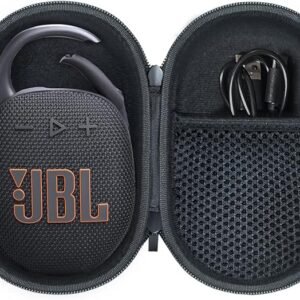 Case for JBL Clip 5 Portable Bluetooth Speaker, Cover for JBL Clip 5 Speaker, Waterproof and Dustproof Feature, for Home, Outdoor and Travel(Black) - Box Only
