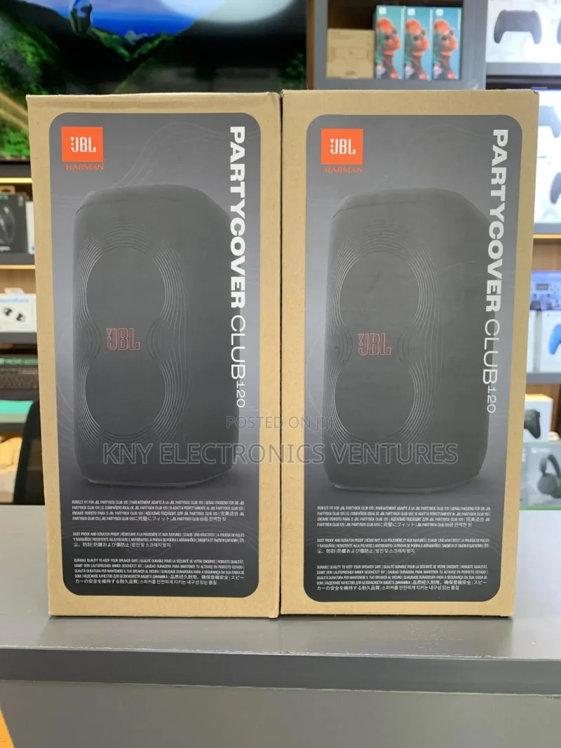 partybox cover 120 JBL PartyBox Club 120 with a dust-proof, scratch-proof covering that protects your speaker.