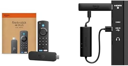 plus Amazon Fire TV Stick 4K Plus with AI-powered Fire TV Search, Wi-Fi 6 & All-New Made for Amazon USB Power Cable Bundle