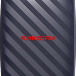 Sandisk 1TB Portable Drive, Up to 600MB/s Read Speeds - Black | External Drive, 4 x Faster than Portable HDD, Durable Design, Up to 2M Drop Protection,...