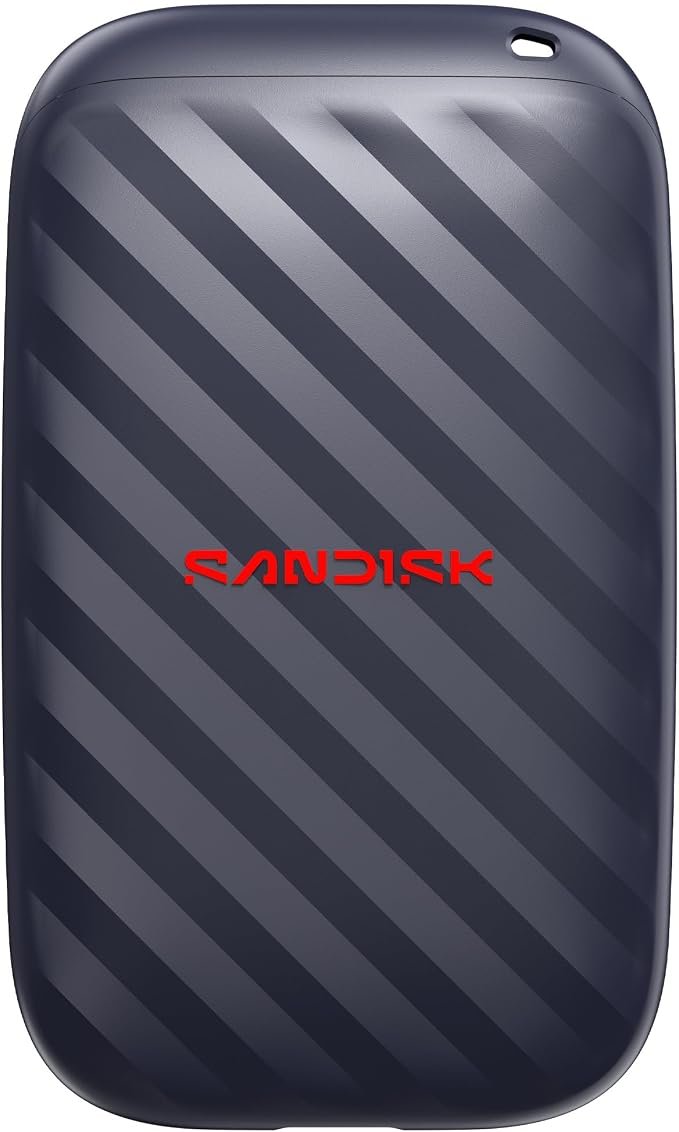 Sandisk 1TB Portable Drive, Up to 600MB/s Read Speeds - Black | External Drive, 4 x Faster than Portable HDD, Durable Design, Up to 2M Drop Protection,...